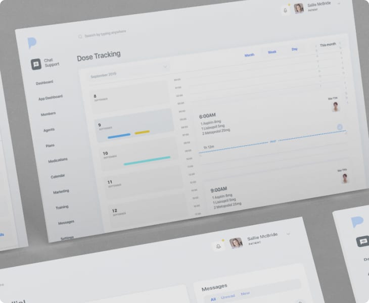 PRAM dose tracking detail view