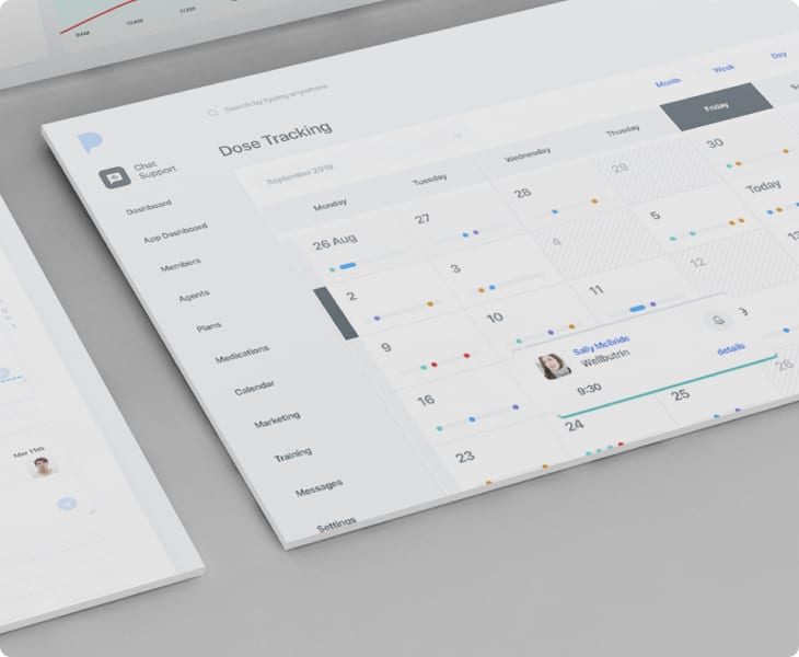 PRAM dose tracking interface